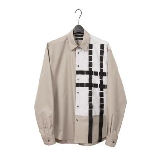 ジョンローレンスサリバン(JOHN LAWRENCE SULLIVAN)のPORTVEL PERFORATIONS SHIRT 新品未使用 最終価格(シャツ)