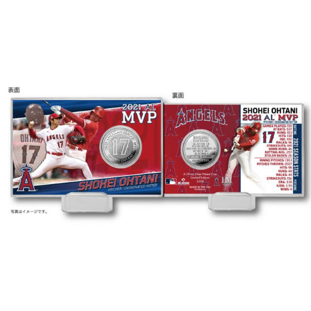新品 未開封 大谷翔平 AL MVP 獲得記念 2コインフォトミント