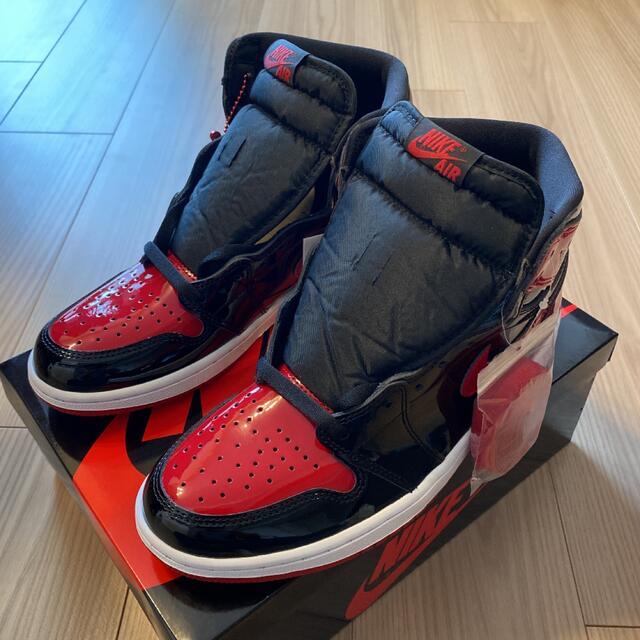 NIKE AIR JORDAN1 PATENT BRED 26.5㎝