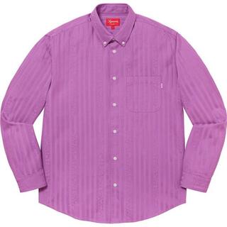 Supreme Jacquard Stripe Twill Shirt Sサイズ