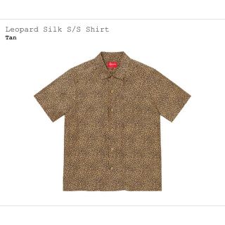 シュプリーム(Supreme)のSupreme Leopard Silk S/S Shirt Tan Lサイズ(シャツ)