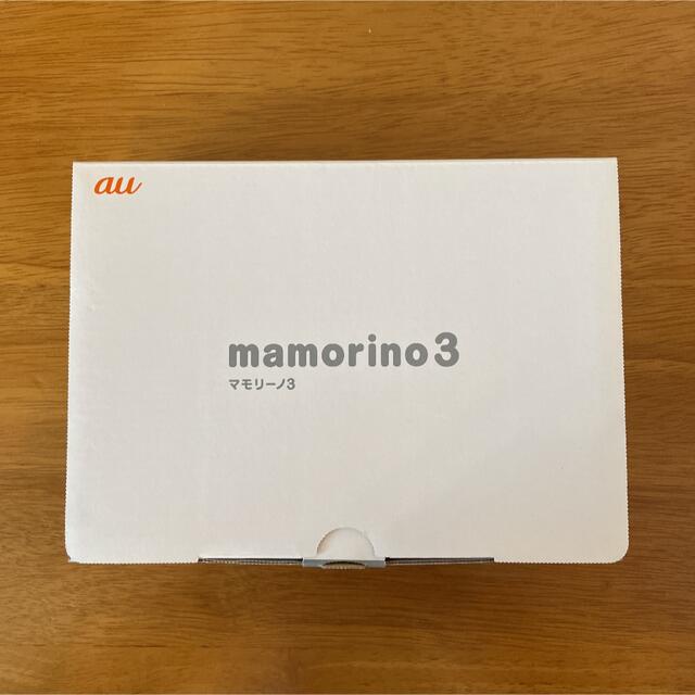 京セラ(キョウセラ)のau＊mamorino 3＊マモリーノ 3＊ホワイト＊京セラ＊KYOCERA スマホ/家電/カメラのスマートフォン/携帯電話(携帯電話本体)の商品写真