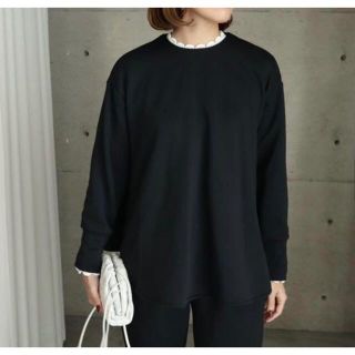 ella selectshop スカラップ プルオーバー 黒 ブラック の通販 by c's ...