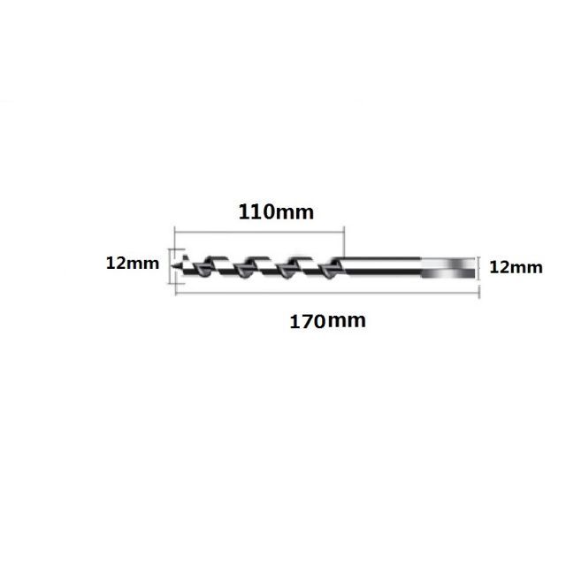 木工用　ドリルビット　12ｘ170ｍｍ　6角柄　電気ドリル対応 スポーツ/アウトドアの自転車(工具/メンテナンス)の商品写真
