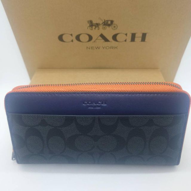 COACH(コーチ)のコーチ 長財布 ラウンドファスナー シグネチャー アウトレット　F78202 レディースのファッション小物(財布)の商品写真