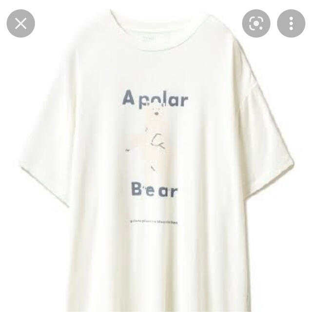 gelato pique(ジェラートピケ)の【未使用】ジェラートピケ　白くまワンポイント冷感Tシャツ　レディース レディースのルームウェア/パジャマ(ルームウェア)の商品写真