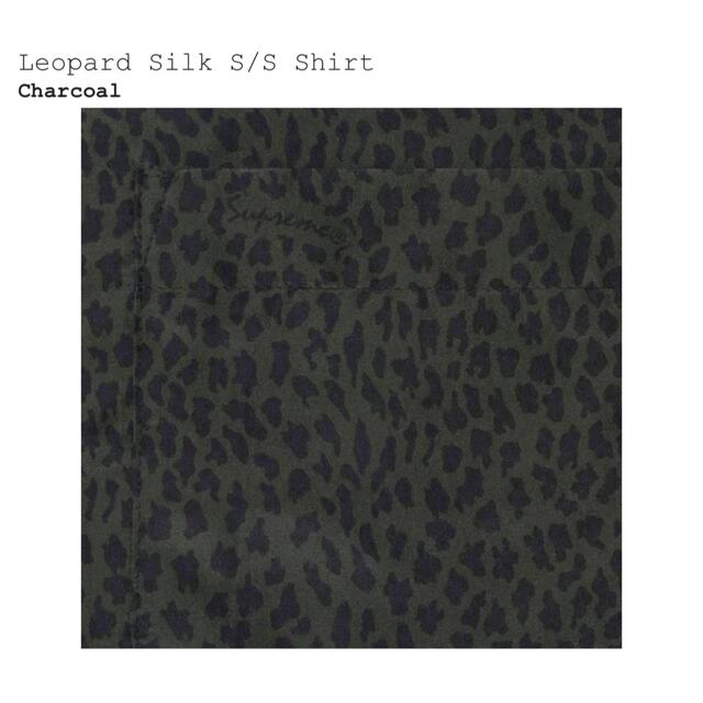 Supreme - supreme leopard silk shirt charcoal Lサイズの通販 by ...