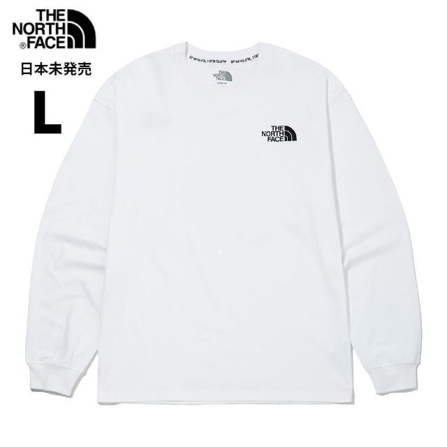 THE NORTH FACE(ザノースフェイス)の【新品未使用】ザノースフェイス ロンT 長袖★メンズ レディース 白ホワイト L メンズのトップス(Tシャツ/カットソー(七分/長袖))の商品写真