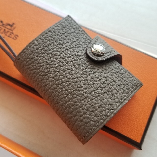 エルメス クッション　HERMES ブルー×ホワイト　極美品　q857