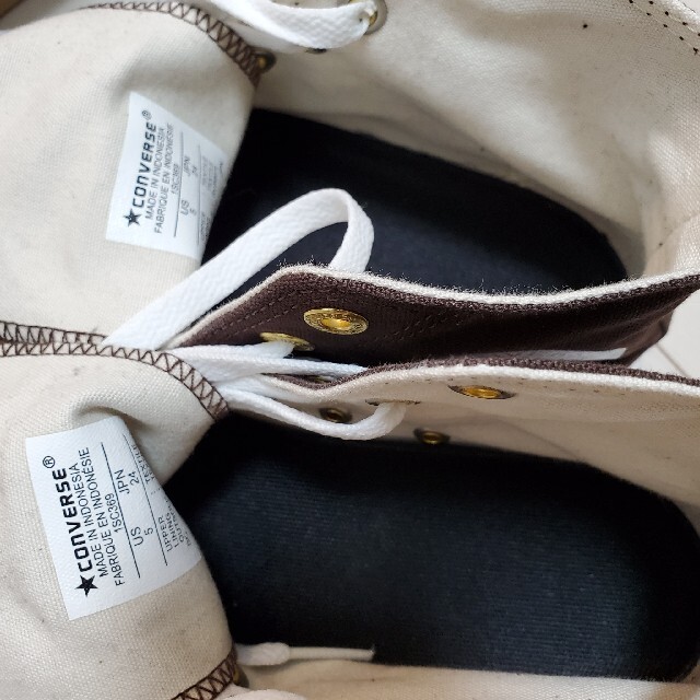 CONVERSE(コンバース)の【未使用に近い】コンバースオールスター 24 ブラウン 茶 ハイカット レディースの靴/シューズ(スニーカー)の商品写真