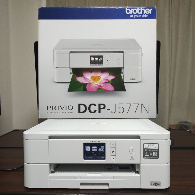 brother(ブラザー)のbrother プリビオ インクジェットA4カラー複合機 DCP-J577N スマホ/家電/カメラのPC/タブレット(PC周辺機器)の商品写真