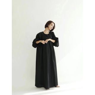 クラネ(CLANE)のlouren balloon sleeve gather dress(ロングワンピース/マキシワンピース)