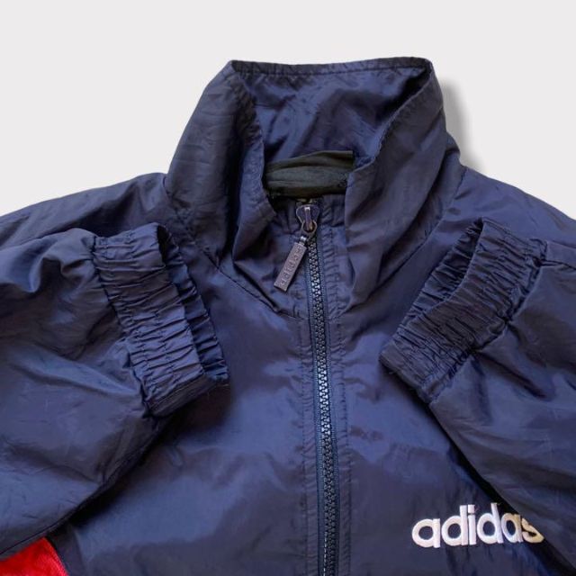 adidas - adidas アディダス ナイロンジャケット 90s ネイビー マルチ