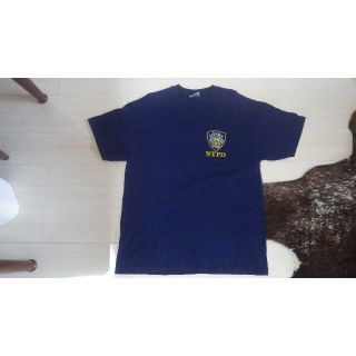 ヘインズ(Hanes)の90s NYPD 半袖Tシャツ ビンテージ ニューヨーク市警察 hanes 紺(Tシャツ/カットソー(半袖/袖なし))