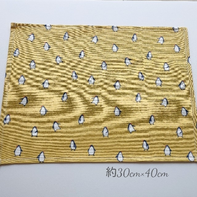 ハンドメイド＊ペンギンのランチョンマット ハンドメイドのキッズ/ベビー(外出用品)の商品写真
