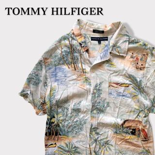 トミーヒルフィガー(TOMMY HILFIGER)のトミーヒルフィガー　アロハシャツ　開襟　半袖　オープンカラーシャツ　レーヨン(シャツ)