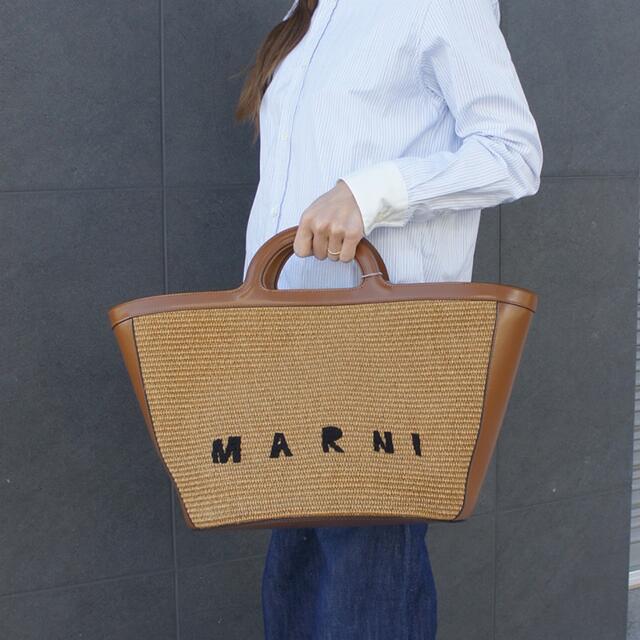 レディース【最終値下げ】MARNI ブラウンカゴバッグ