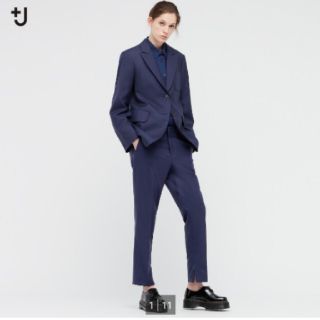 ユニクロ(UNIQLO)の【タグ付新品】ユニクロuniqlo +j ジルサンダー　ウールスリムパンツ67(カジュアルパンツ)