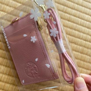 スターバックス 海外限定 ピンク系 定期入れ、パスケース スターバックス超レア非売品PCケース内ポケット付き ピンク ロゴ入り