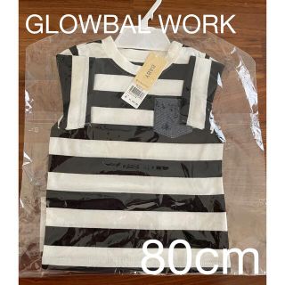 グローバルワーク(GLOBAL WORK)の新品　グローバルワーク　Tシャツ 80cm(Ｔシャツ)