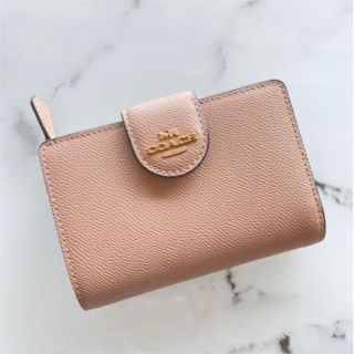 COACH - COACH コーチ 折り財布 トープ ベージュ 二つ折り財布の通販 ...