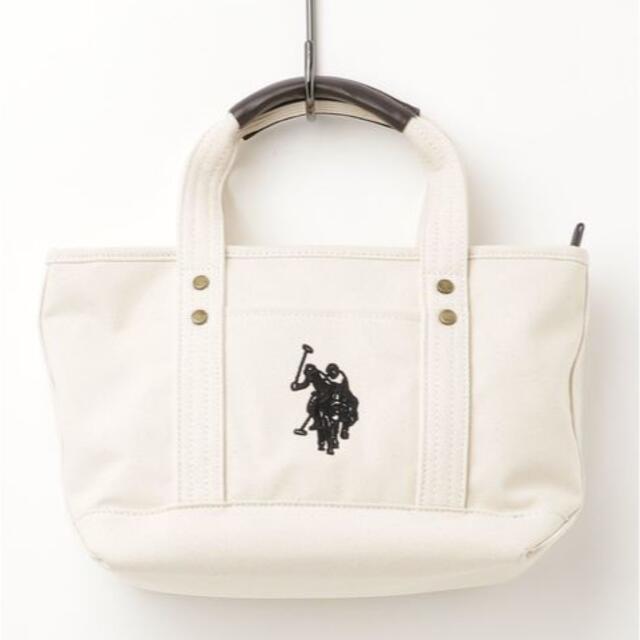 POLO RALPH LAUREN(ポロラルフローレン)の【お値下げ】 U.S. POLO ASSN. キャンバス ロゴトートバッグS　 レディースのバッグ(トートバッグ)の商品写真