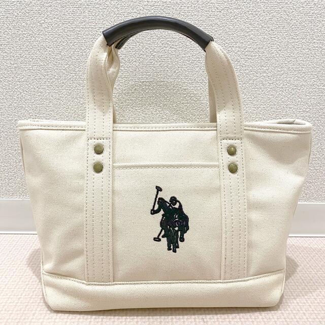 POLO RALPH LAUREN(ポロラルフローレン)の【お値下げ】 U.S. POLO ASSN. キャンバス ロゴトートバッグS　 レディースのバッグ(トートバッグ)の商品写真