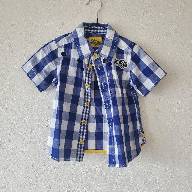 LAUNDRYチェックシャツ キッズ/ベビー/マタニティのキッズ服男の子用(90cm~)(Tシャツ/カットソー)の商品写真