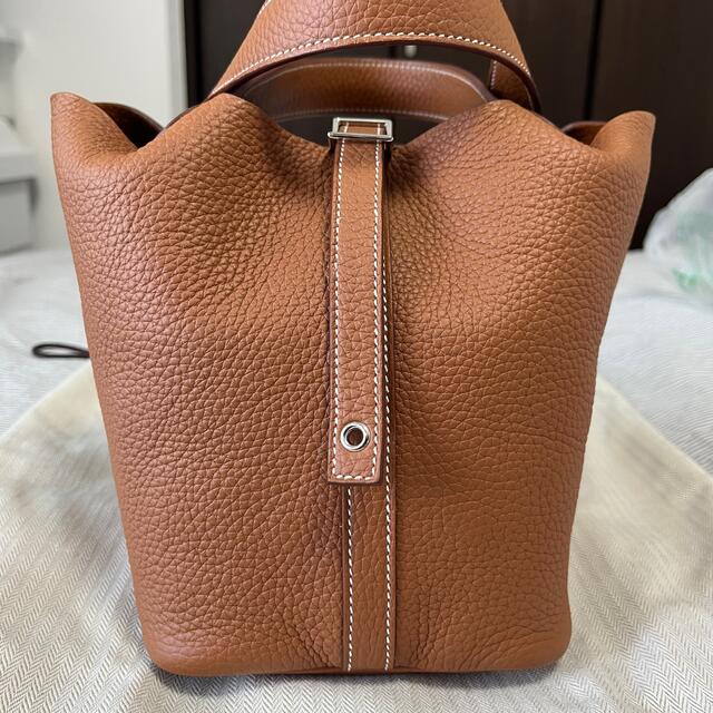 HERMES エルメス ピコタンロック PM ゴールド シルバー金具 Z刻印