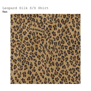 Supreme Leopard Silk S/S Shirt Tan Lサイズ