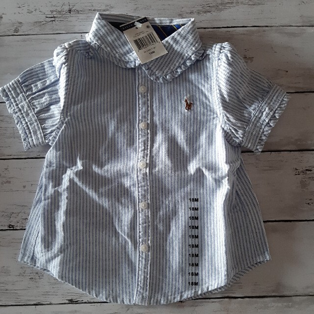 POLO RALPH LAUREN(ポロラルフローレン)のラルフ・ローレン ストライプシャツ キッズ/ベビー/マタニティのベビー服(~85cm)(シャツ/カットソー)の商品写真