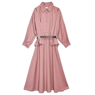 アメリヴィンテージ(Ameri VINTAGE)のAmeri VINTAGE  GENTLEWOMAN OVERLAP DRESS(ロングワンピース/マキシワンピース)