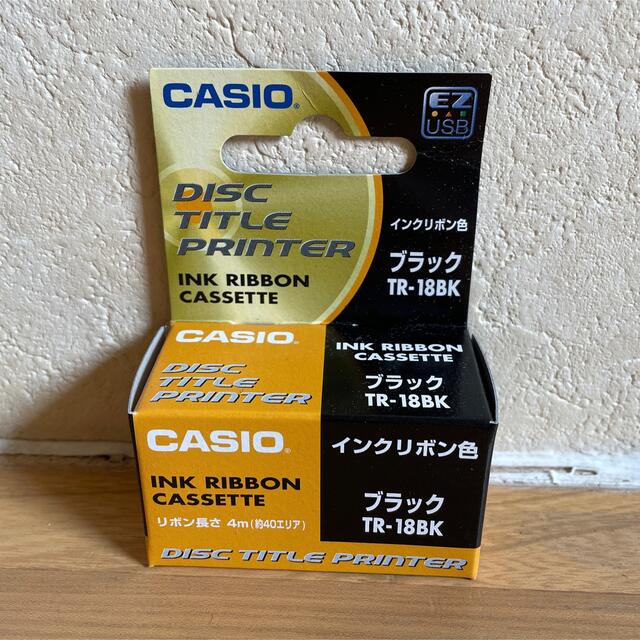 CASIO(カシオ)のCASIO インクリボンカセット TR-18BK 1色　2個セット インテリア/住まい/日用品のオフィス用品(OA機器)の商品写真