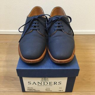 サンダース(SANDERS)の◇美品◇  サンダース ネイビーシューズ サイズ５（23.5cm）(ローファー/革靴)