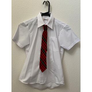 半袖 白シャツ(140サイズ)ネクタイ付き(ブラウス)