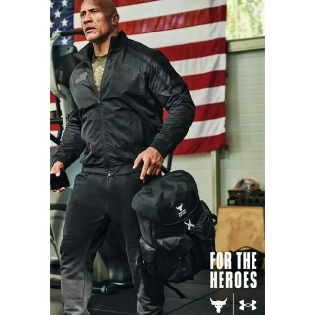 UNDER ARMOUR(アンダーアーマー)のProject Rock veteran’s day ボマージャケット　Ｍ メンズのジャケット/アウター(ブルゾン)の商品写真