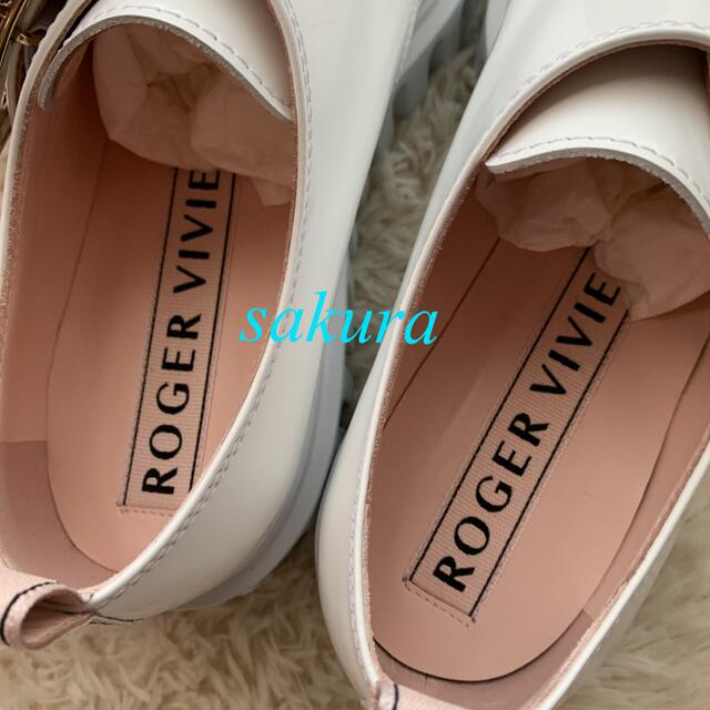 新品ROGER VIVIER ストラス バックルパテントレザーローファー38.5