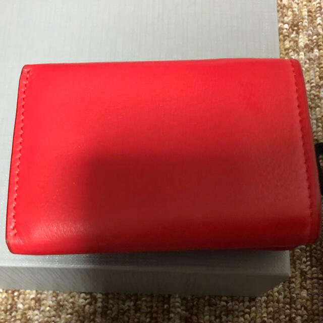 Balenciaga(バレンシアガ)のバレンシアガ　三つ折り財布　美品　レッド　赤　BALENCIAGA ミニ財布 レディースのファッション小物(財布)の商品写真