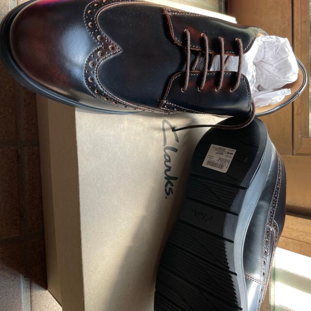 Clarks(クラークス)のclarksクラーク革靴 ウィングチップ ヘルストンリミット 本革 メンズ メンズの靴/シューズ(ドレス/ビジネス)の商品写真