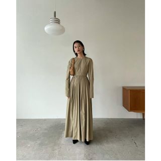 クラネ(CLANE)のCLANE ANTIQUE VOLUME FLARE ONE PIECE(ロングワンピース/マキシワンピース)