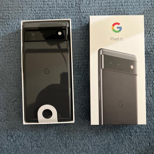 Google Pixel(グーグルピクセル)のGoogle Pixel 6  128 GB SIMフリー ブラック スマホ/家電/カメラのスマートフォン/携帯電話(スマートフォン本体)の商品写真