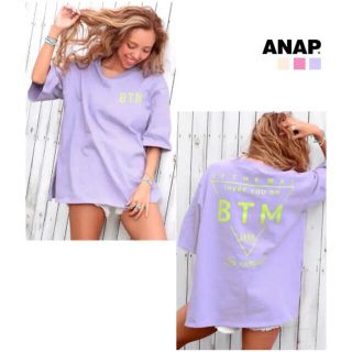 アナップ(ANAP)のANAP ネックダメージプリントBIG Tシャツ(Tシャツ(半袖/袖なし))