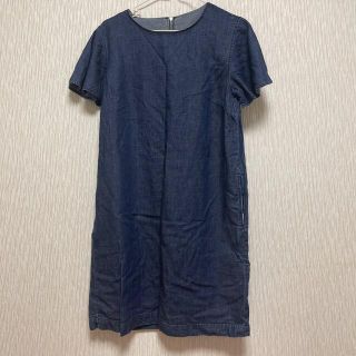 ザラ(ZARA)の【新品】デニムワンピース(ひざ丈ワンピース)