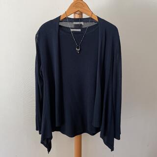 Theory luxe - theory luxe シルク混 アンサンブル Vネックニット 