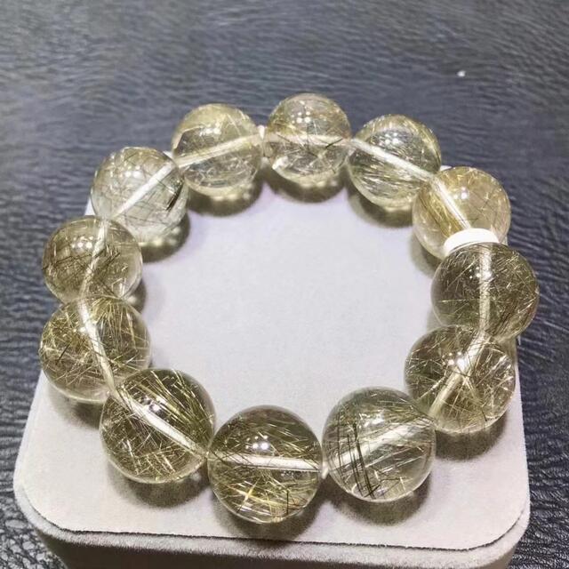 天然無処理 シルバールチルクォーツ ブレスレット 19mm 宅配 www