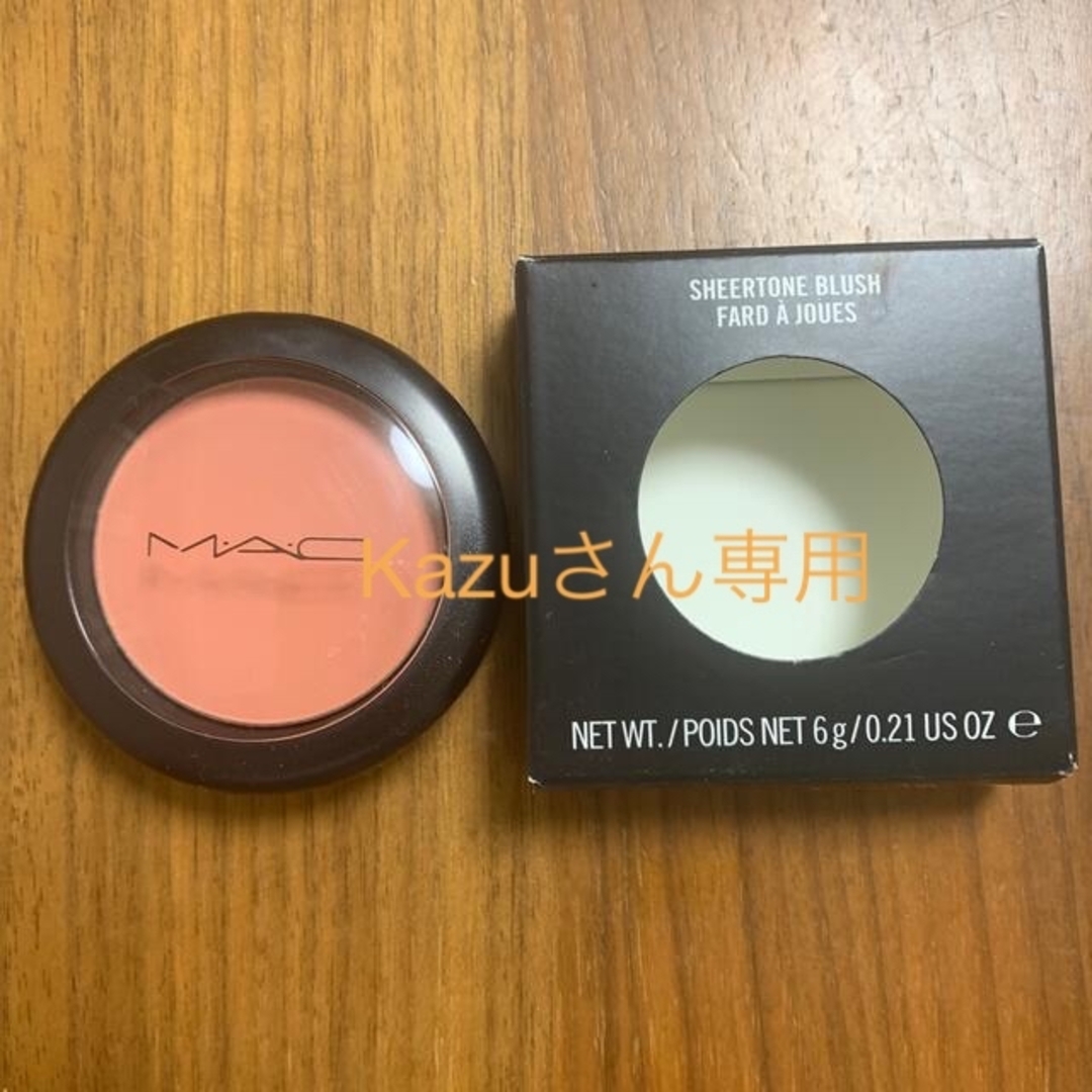 MAC - MAC チーク SHEERTONE BLUSH PEACHESの通販 by りなちゃん人形's