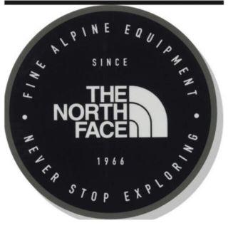 ザノースフェイス(THE NORTH FACE)の【未開封新品】ノースフェイス　ワッペン　アイロン　黒色　直径7センチ　簡単貼付(その他)