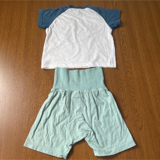 AEON(イオン)の半袖 パジャマ 腹巻付き 80cm 2枚セット キッズ/ベビー/マタニティのベビー服(~85cm)(パジャマ)の商品写真