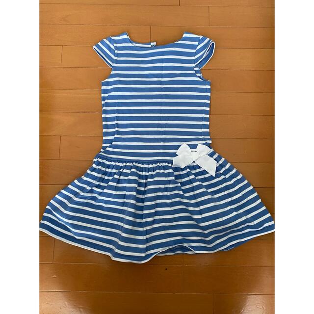 PETIT BATEAU(プチバトー)のプチバトー　マリンワンピース10ans 140  キッズ/ベビー/マタニティのキッズ服女の子用(90cm~)(ワンピース)の商品写真