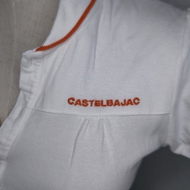 CASTELBAJAC(カステルバジャック)のCASTELBAJAC 白×オレンジ ポロシャツ レディースのトップス(ポロシャツ)の商品写真